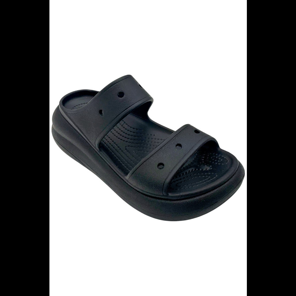 Crocs Women's Classic Crush Platform Sandal Black - Medium